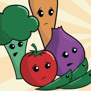 Funny vegetables artwork