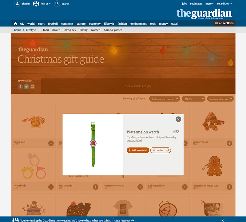 Guardian Christmas Gift Guide - Watermelon Watch