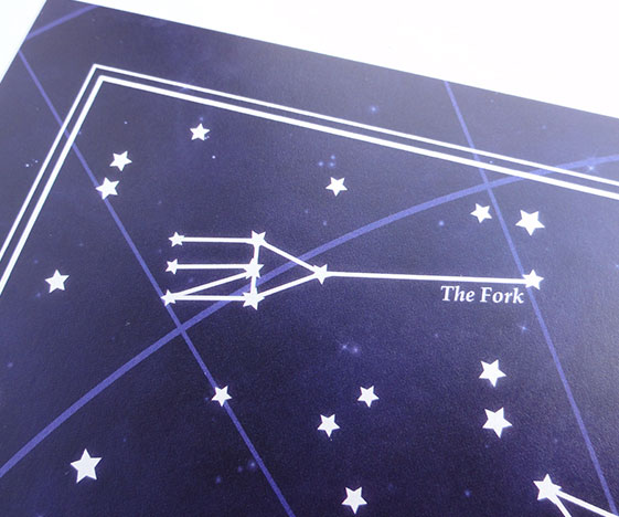 Starry Night Constellations Art Print