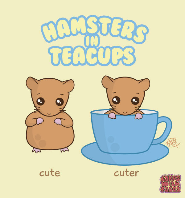Hamsters in teacups