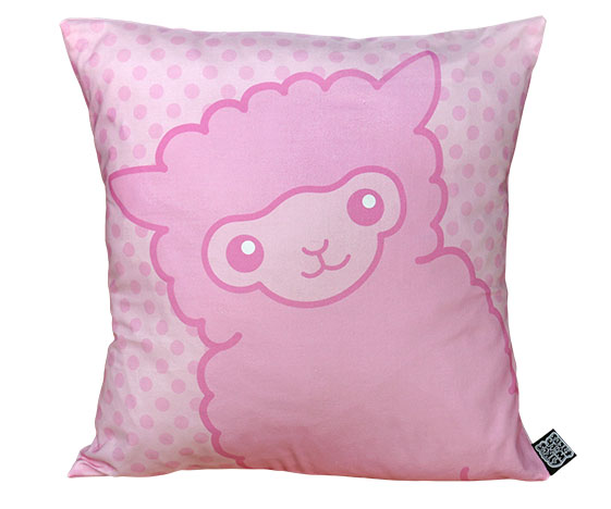 Pink Alpaca Cushion