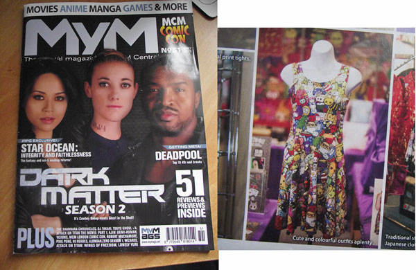 Colourful skater dress in MyM Magazine