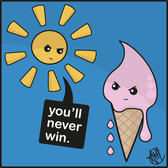 Sun Versus Ice Cream