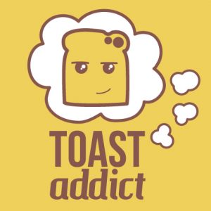 Toast Addict T-Shirt by Cakes with Faces