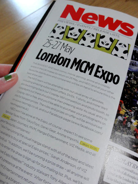 NEO Magazine feature about MCM Expo