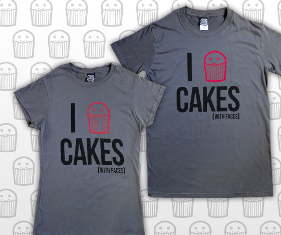 I Love Cakes Charcoal T-Shirt