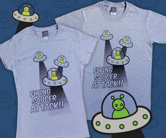 Flying Saucer Attack Sci-fi T-Shirt