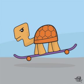 tortoise-skateboard