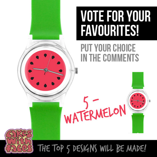 Colourful watermelon watch