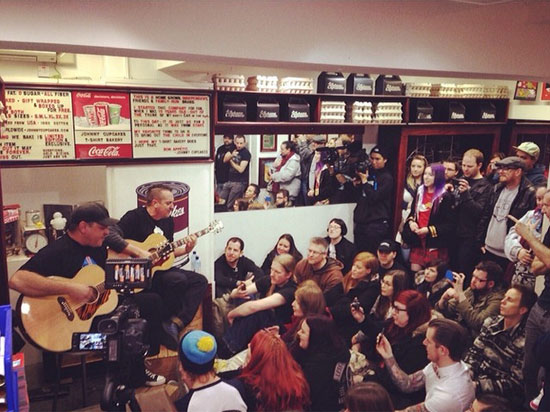 Less Than Jake private show at Johnny Cupcakes London