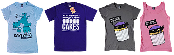 Cake t-shirts for National Cupcake Week