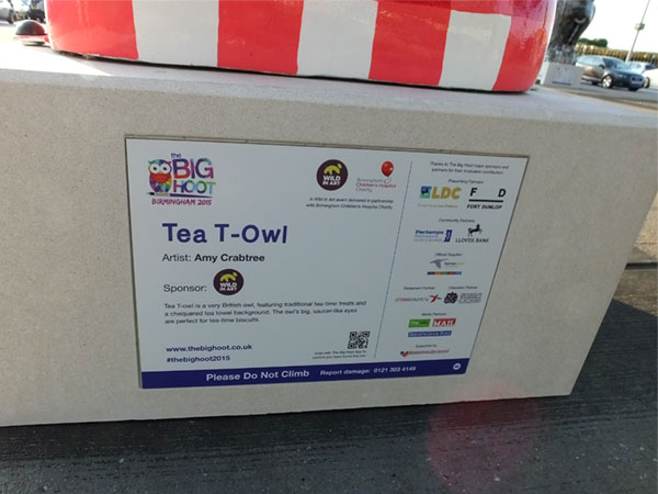 Tea T-Owl plaque