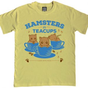 Hamsters in Teacups Mens T-Shirt