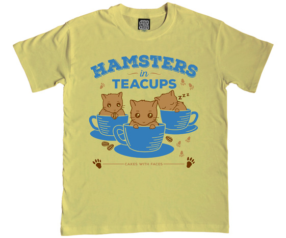 Hamsters in Teacups Mens T-Shirt
