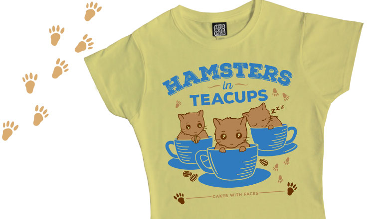 Hamsters in Teacups T-Shirt