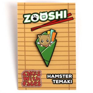 Cute hamster sushi pin