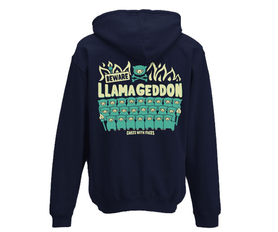 Llamageddon Hoodie Back