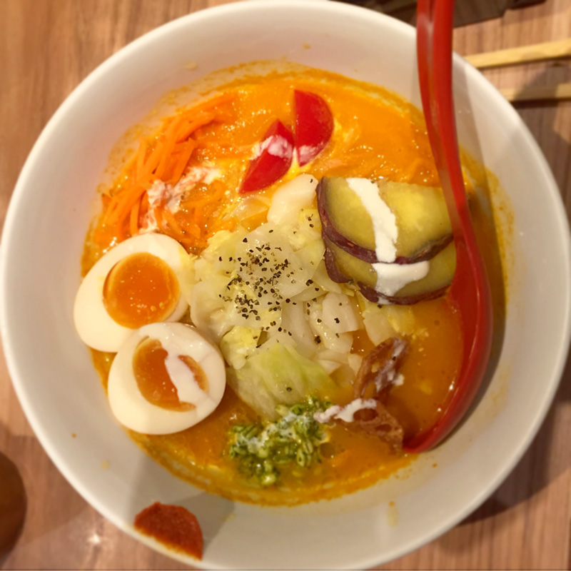 Veggie Soba at Sora No Iro, Tokyo Station