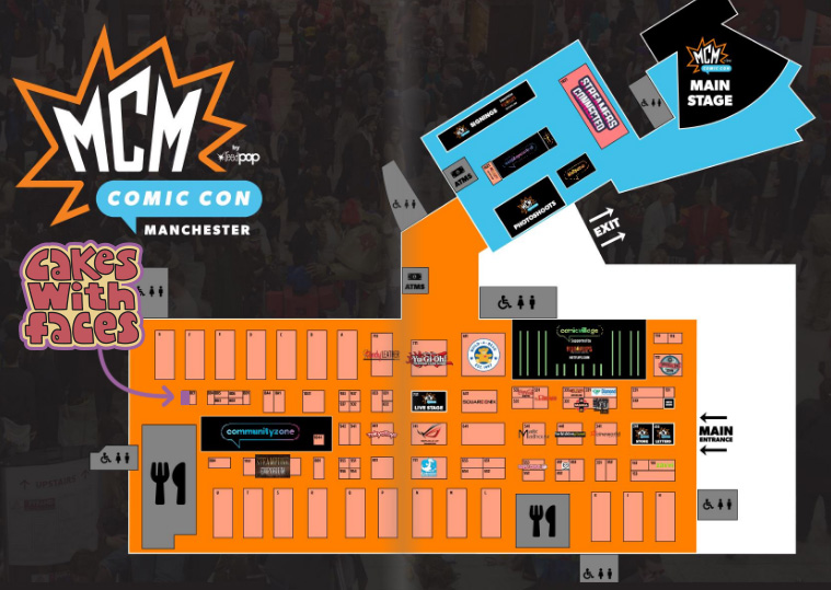 MCM Manchester Comic Con Official Floor Plan