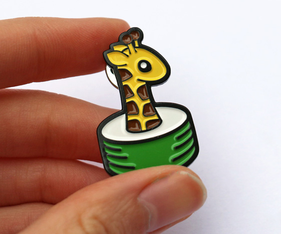 Giraffe Sushi Badge