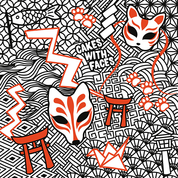 Japanese Fox Shrine Pattern