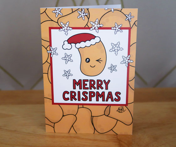 Merry Crispmas Pun Christmas Card