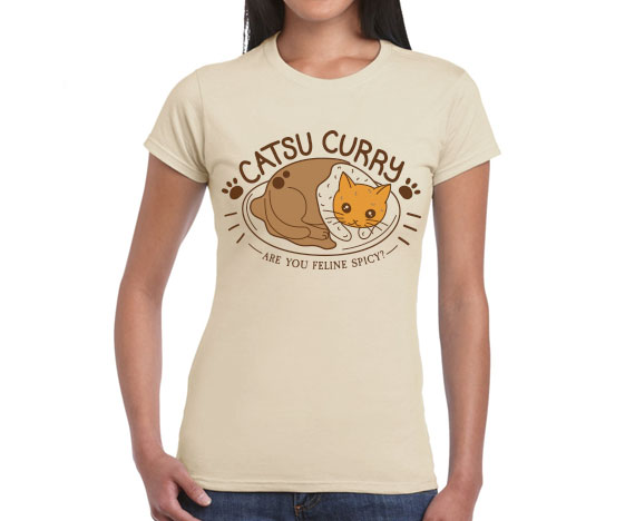 Womens Slim Fit Katsu Curry T-Shirt