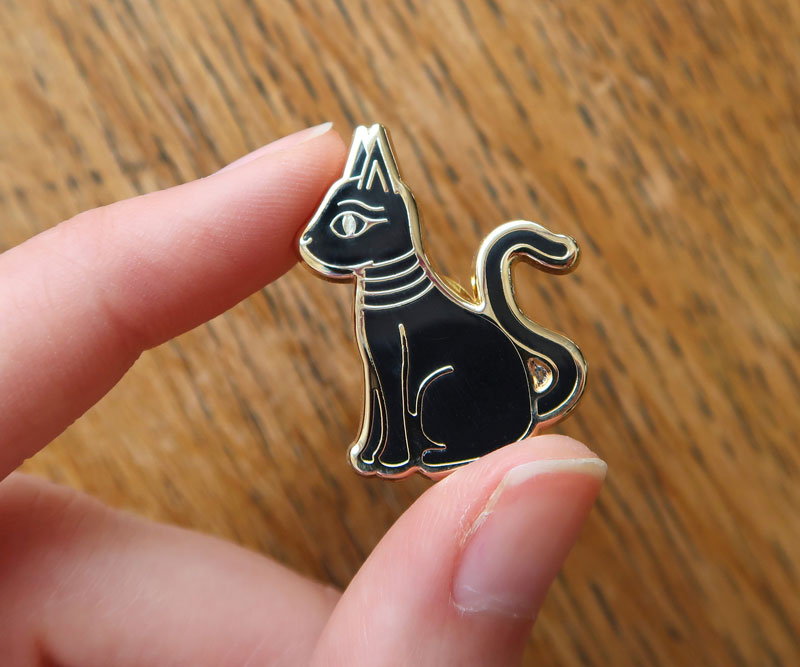 Ancient Egypt Pins: Black Cat