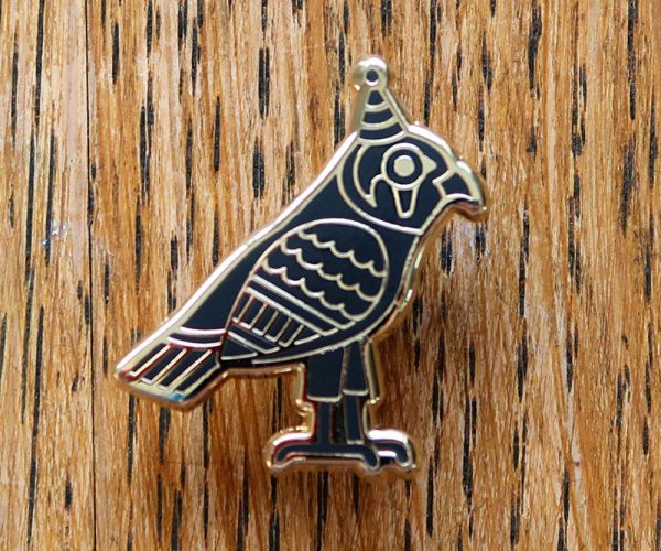 Ancient Egyptian Hawk Pin Badge