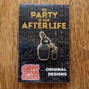 Party of Your Afterlife Rabbit Pin
