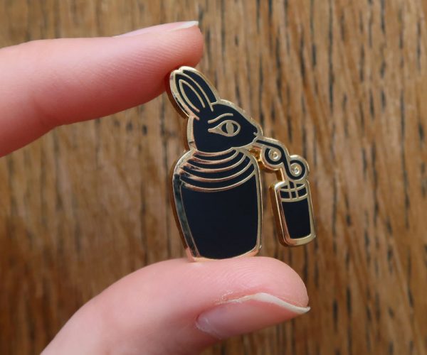 Ancient Egypt Enamel Pin Badge: Rabbit