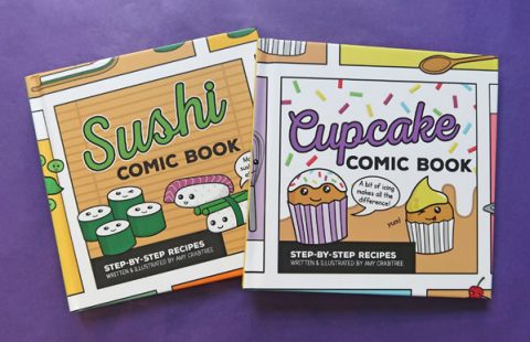 sushi-cupcake-books