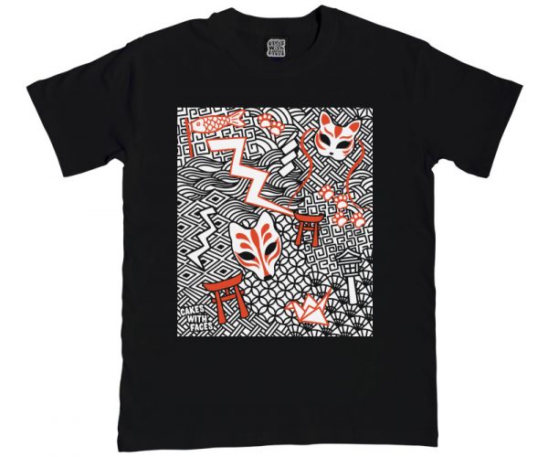 Japanese Kitsune Mens T-Shirt