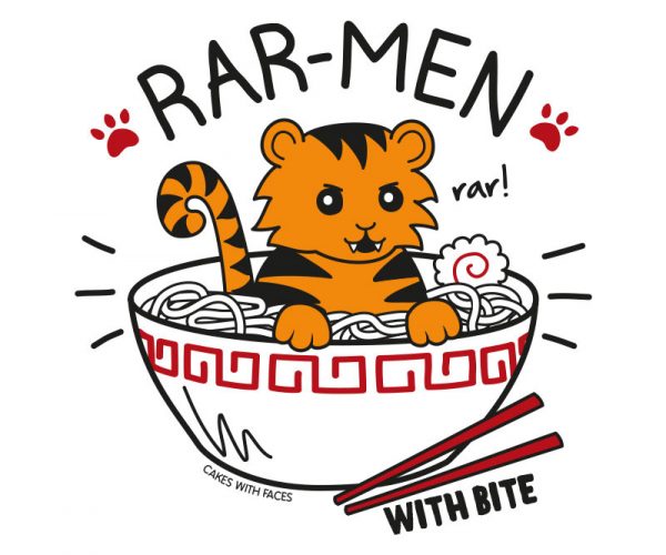Cute Ramen Tiger T-Shirt