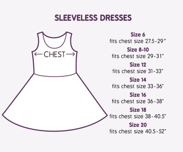 Sleeveless Dress Sizes