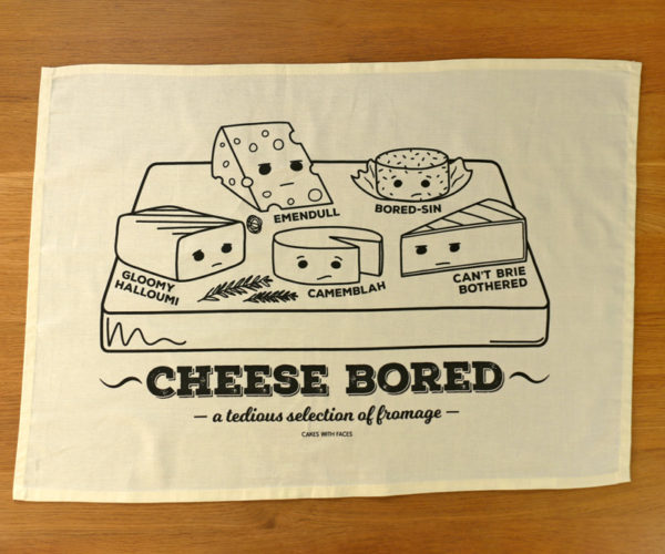 Cheese Board Funny Tea Towel