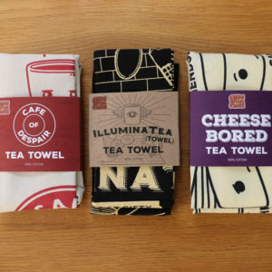 Cakes with Faces Tea Towels Gift Set