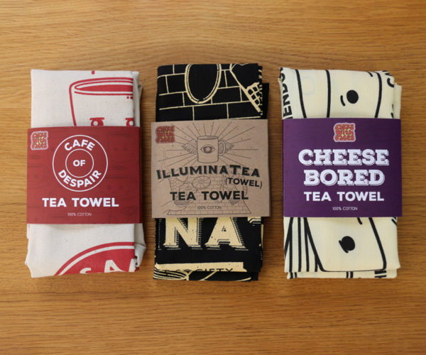 Cakes with Faces Tea Towels Gift Set