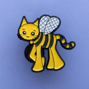 Cute Bumblebee Cat Enamel Pin