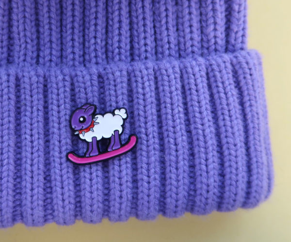 Cute Sheep Pin on Hat
