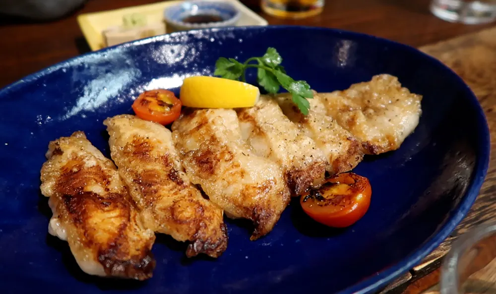 Grilled sole fish