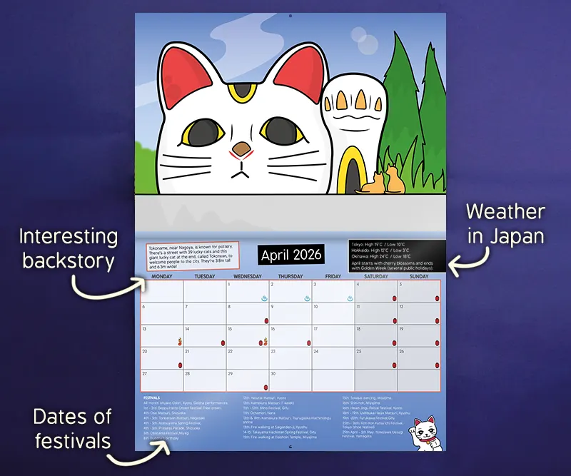 2026 Japan Calendar Pre-order