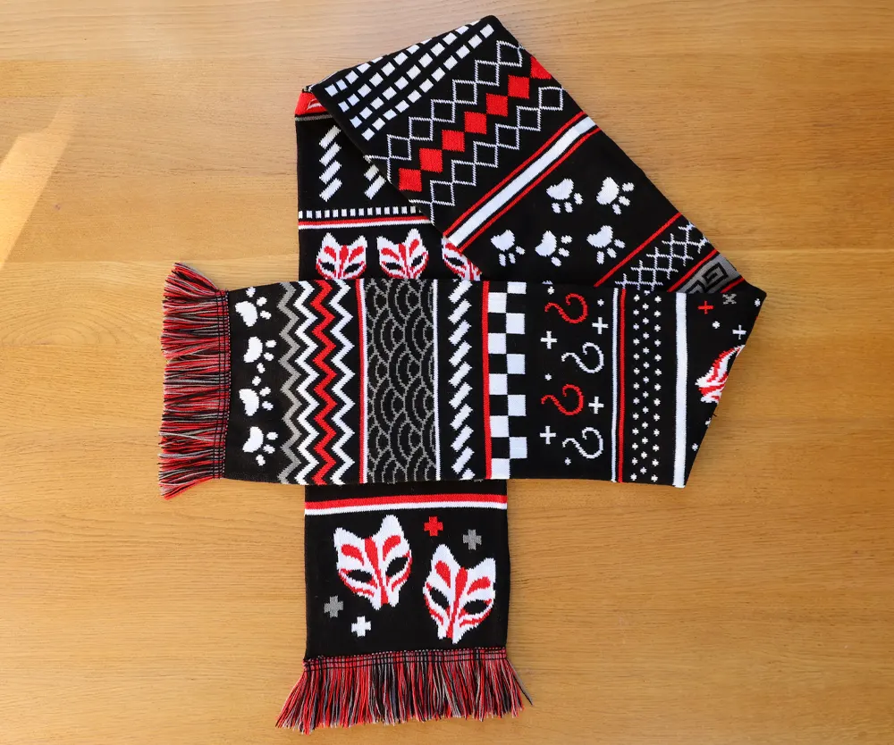 Japanese Kitsune Fox Scarf