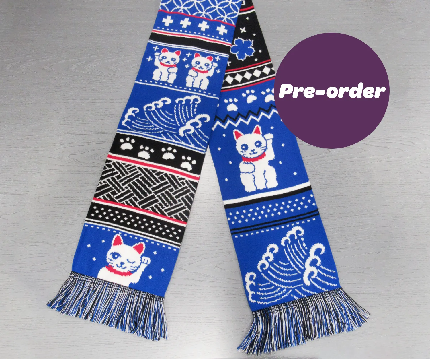 Lucky Cat Scarf