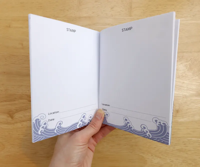 Inside Pages with Japanese Waves