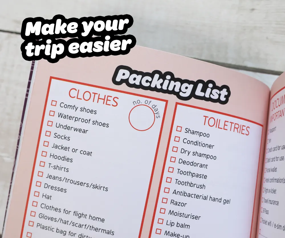 Japan packing list
